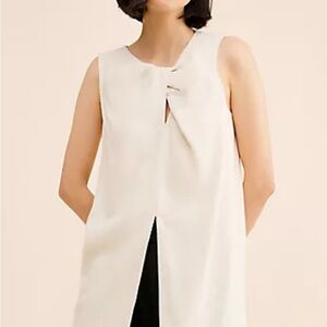 Sunday in Brooklyn Cream Sleeveless Blouse